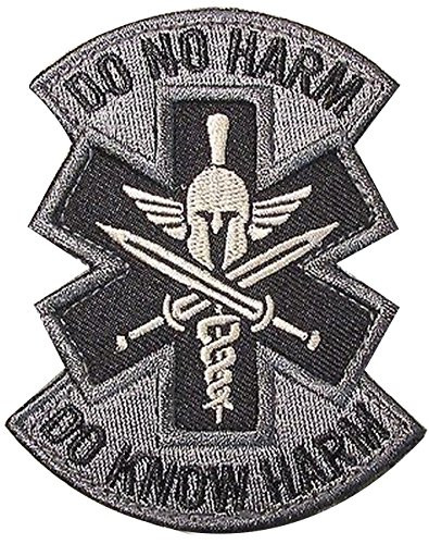 Do No Harm Do Know Harm Spartan Medic Emt Ems Us Morale Badge Acu Velcro Patch