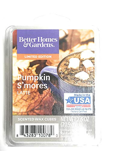Better Homes  and  Gardens Pumpkin Smores Latte 2018 Limited Edition Wax Cubes