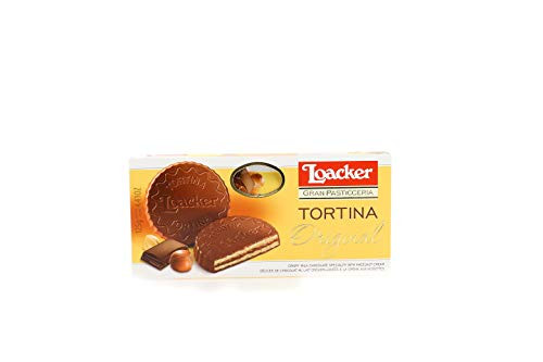 Loacker Tortina Premium Chocolate Coated Wafer Original 125g 4.41 oz.