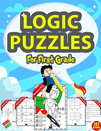 Logic Puzzles For First Grade Brain Games For Kids Ages 4-8 Brain Quest Math Workbook homeschool Brain Games grade 1 Brain Teasers For Kids ... Thinking Puzzles  and  Riddles For Kids Ages 6-8