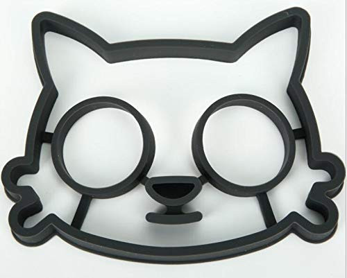 SPHTOEO Breakfast Silicone Fried Egg Mold Pancake Egg Ring Shaper  Cat