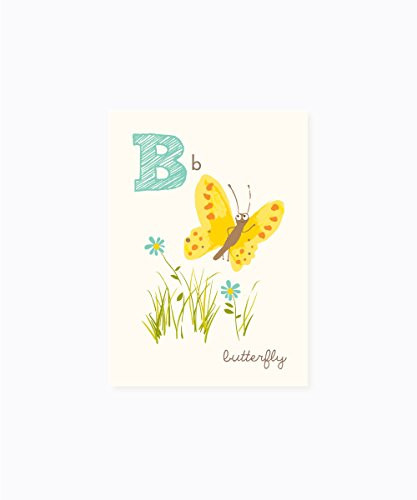 Sea Urchin Studio - B is for Butterfly - ABC Alphabet Wall Art for Kids