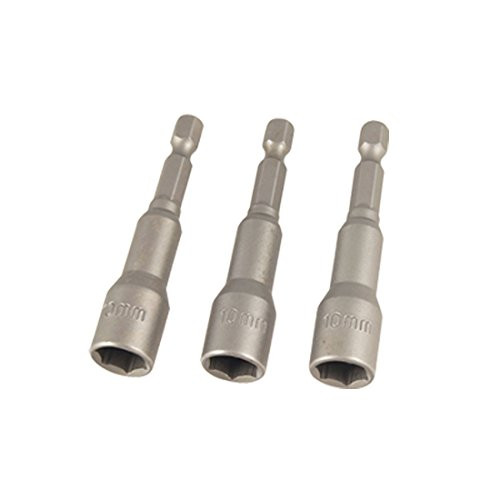 Uxcell Magnetic Spanner Nut Setter Driver Bit 3 8-Inch x 1 4-Inch 3-Piece