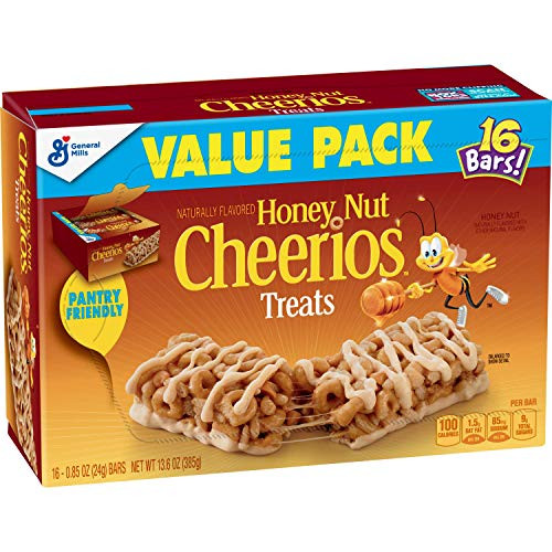 General Mills Cereal Honey Nut Cheerios Treat Bars 16 ct Value Pack