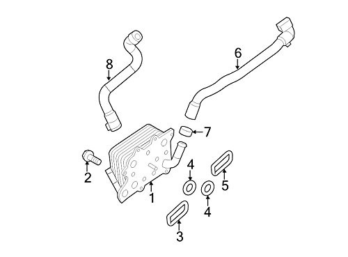Ford BC3Z-6L621-B Engine Oil Cooler Gasket