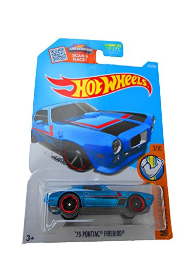 Hot Wheels 2016 Muscle Mania '73 Pontiac Firebird 123/250, Blue