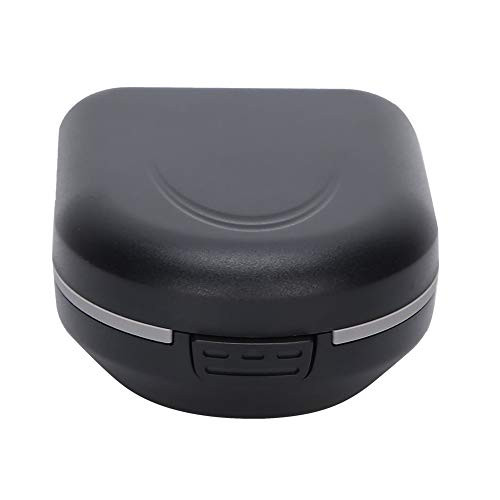 Worii Black Hearing Aid Storage Case Hearing Aid Case Store Hearing Aids Drop Resistance Hearing Aid Storage for Behind?The?Ear Hearing Aid