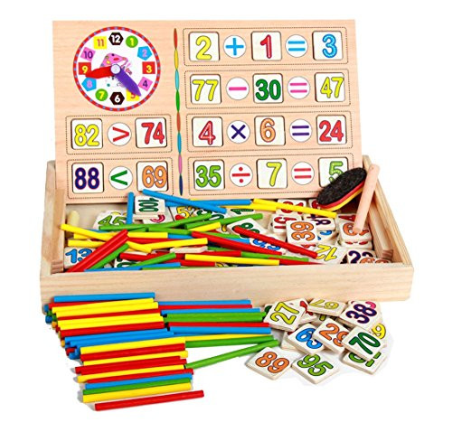 Wooden Montessori Math Toys Digital Stick Learning Box for Preschool Education Wooden Montessori Math Toys Digital Stick Learning Box for Preschool Education