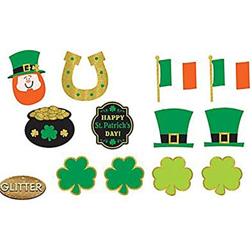Amscan St. Patricks Day Cutouts Assorted Sizes Multicolored