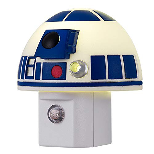 Star Wars Mini R2-D2 LED Night Light Collector s Edition Plug-in Dusk to Dawn Sensor Disney Ideal for Bedroom Bathroom Nursery 44605