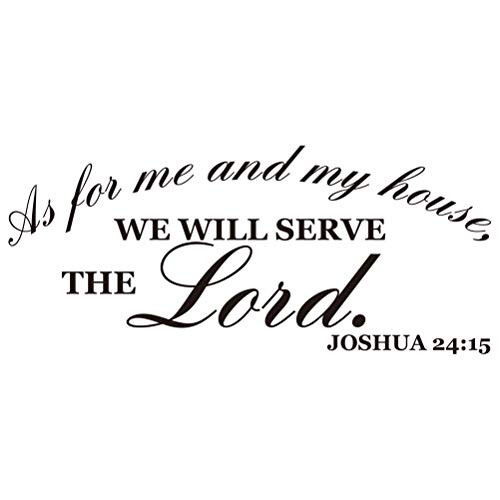 Vosarea Wall Sticker As for Me and My House We Will Serve The Lord Joshua 2415 Wall Art for Home