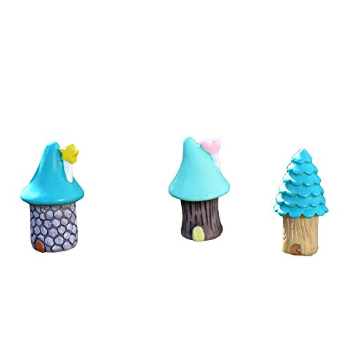 hwangli 3Pcs Set Micro Landscaping Decor Vase House Miniature Fairy Garden Micro Landscaping Decor DIY Ornament 1