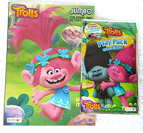 DreamWorks Trolls Jumbo Color and Activity Book with Grab and Go Play Pack Bundle 2 DreamWorks Trolls Jumbo Color and Activity Book with Grab and Go Play Pack Bundle 2