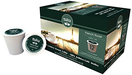 Cafe Tastle French Roast Single Serve Coffee 12 Count