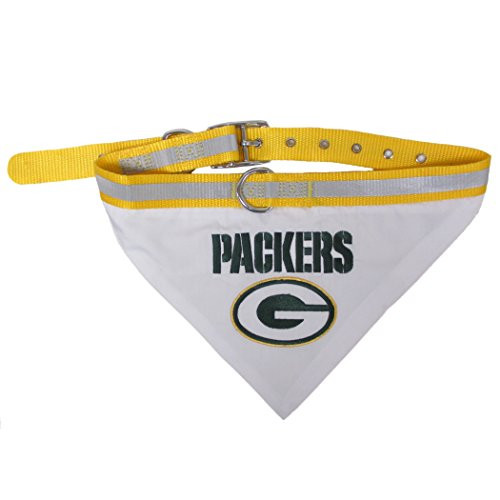 NFL BANDANA - PET BANDANA with Reflective  and  Adjustable PET COLLAR Medium