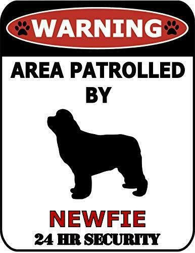 Top Shelf Novelties Warning 24hr by Newfoundland 24 Hour Security Dog Sign SP609