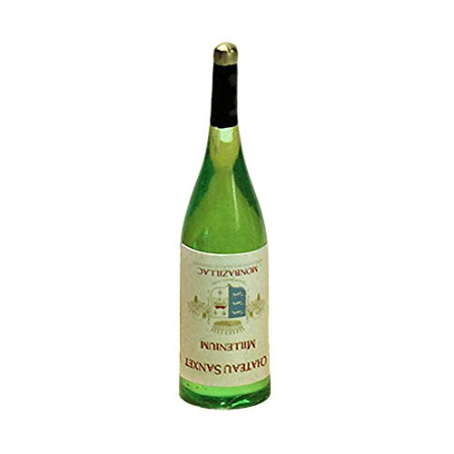 BullkerDirect Miniature Dollhouse Models DIY Decor Doll House Kit Doll House Miniature Mini Champagne Wine Bottle Model Kitchen Decor Accessories B