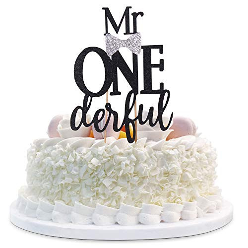 Mr Onederful Cake Topper For 1st Birthday  Mr Onederful Birthday Decorations For Photo Booth Props And Backdrop Cake Smash Best Mr Onederful Party Supplies For Baby Boy