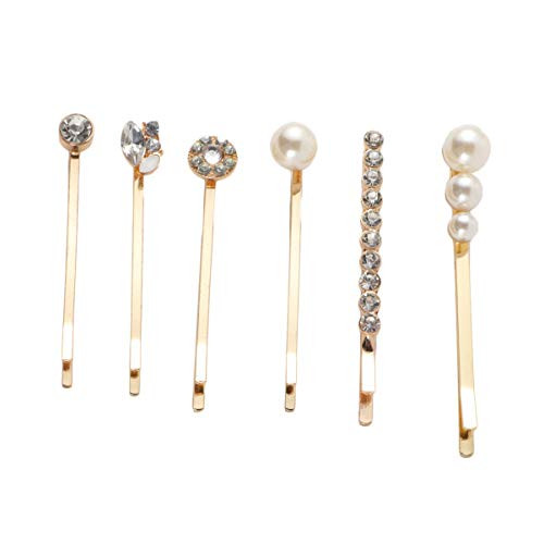 Minkissy 12pcs Pearl Hair Clips Rhinestone Side Clips Metal Bobby Pins Vintage Hair Accessories for Girls Women Minkissy 12pcs Pearl Hair Clips Rhinestone Side Clips Metal Bobby Pins Vintage Hair Accessories for Girls Women