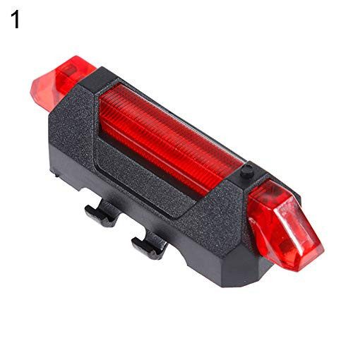haixclvyE Bike Bicycle LED Rear Tail Light USB Rechargeable Cycling Taillight Safety Warning Lamp Fits on Any Road Mountain Bicycles Red