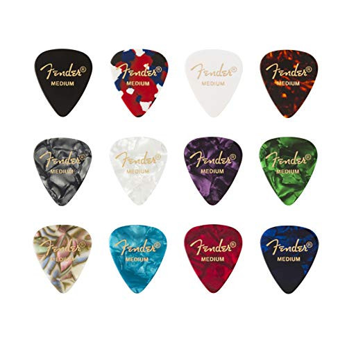 Fender 351 Celluloid Medley - Medium -  12 Pack