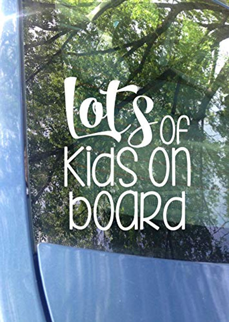 ORIGINAL Lots of Kids on Board Car Decal Safety Bumper Sticker 6 inchx5 inch Color Options ORIGINAL Lots of Kids on Board Car Decal Safety Bumper Sticker 6 inchx5 inch Color Options