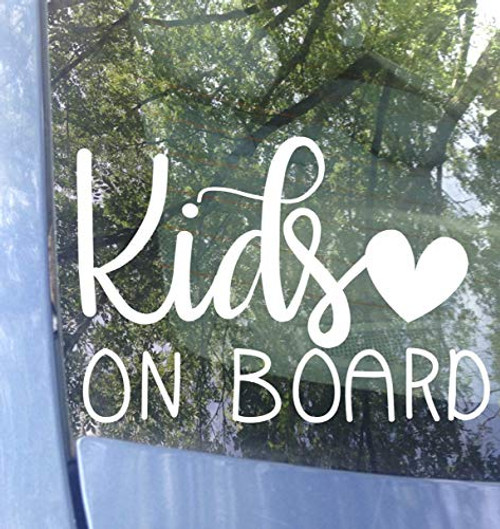 ORIGINAL Kids on Board Car Decal Safety Bumper Sticker 6 inchx4 inch Color Options ORIGINAL Kids on Board Car Decal Safety Bumper Sticker 6 inchx4 inch Color Options