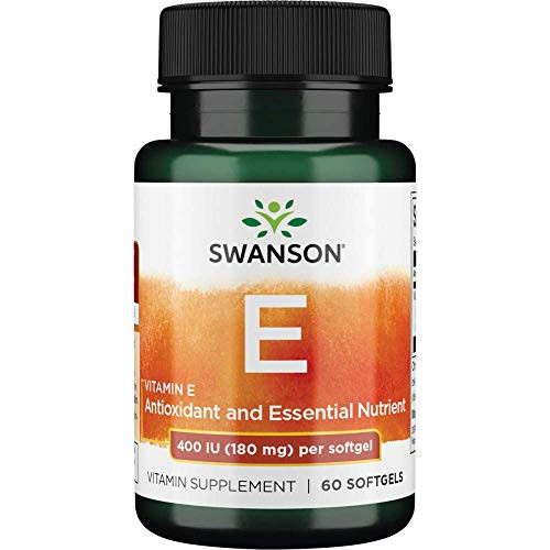 Swanson Vitamin E 400 Iu 400 Iu  268 Milligrams  60 Sgels