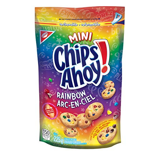 Chips Ahoy Mini Rainbow Chocolate Chip Cookies 225g 7.9oz Imported from Canada Chips Ahoy Mini Rainbow Chocolate Chip Cookies 225g 7.9oz Imported from Canada