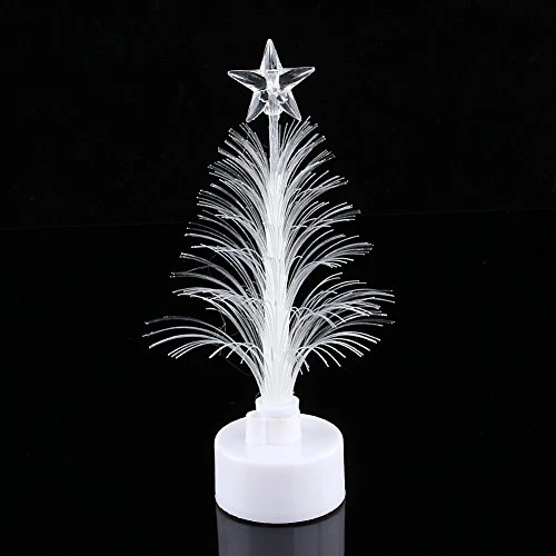 Fiber Optic Lamp Mini Colorful LED Fiber Optic Nightlight Christmas Tree Holiday Decoration Light for Home