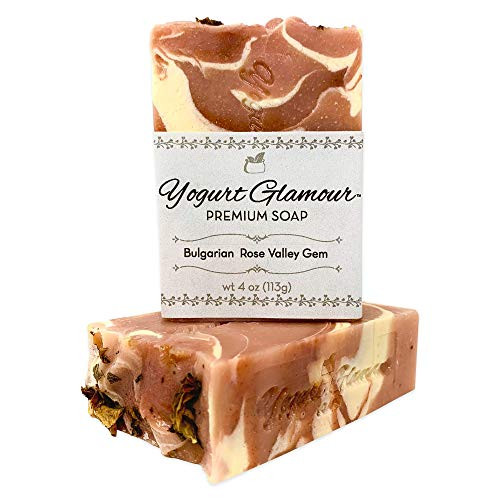 Yogurt Glamour-Bulgarian Rose Valley Gem-Natural Handmade Yogurt Bar Soap- Creamy Moisturizing and Soothing. With Essential Rose Oil from Bulgaria 4 oz . Yogurt Glamour-Bulgarian Rose Valley Gem-Natural Handmade Yogurt Bar Soap- Creamy Moisturizing and Soothing. With Essential Rose Oil from Bulgaria 4 oz .