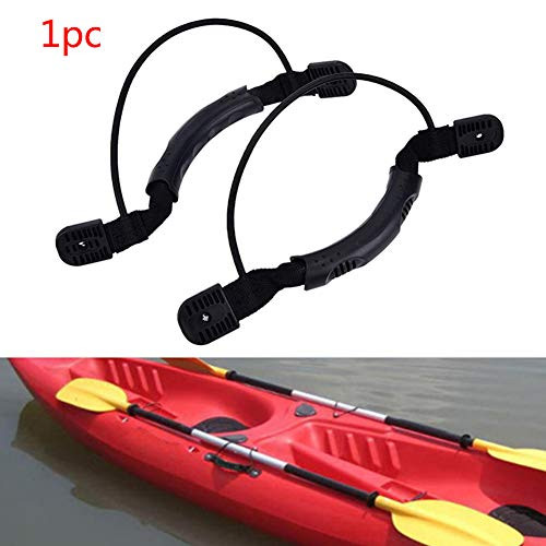 Kayak Carry Handle Kayak Canoe Boat Side Mount Carry Handle with Nylon Rope for Boat Canoe Ergonomic Handle Replacement Elastic Strap