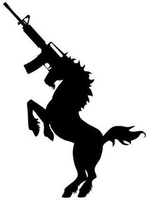 Unicorn AR15 Decal Vinyl Sticker Cars Trucks Vans Walls Laptop Black 5.5 x 4 in DUC054 Unicorn AR15 Decal Vinyl Sticker Cars Trucks Vans Walls Laptop Black 5.5 x 4 in DUC054