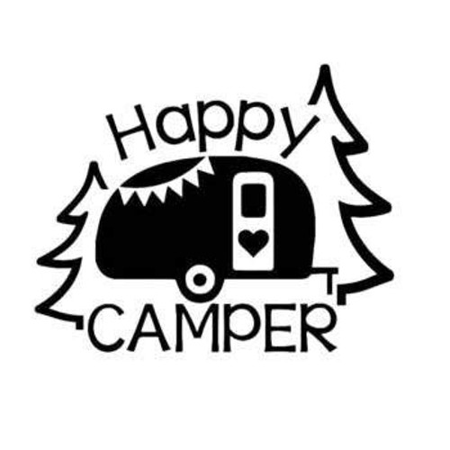 Trailer Happy Camper Decal Vinyl Sticker Cars Trucks Vans Walls Laptop Black 5.5 x 4.4 in DUC176 Trailer Happy Camper Decal Vinyl Sticker Cars Trucks Vans Walls Laptop Black 5.5 x 4.4 in DUC176