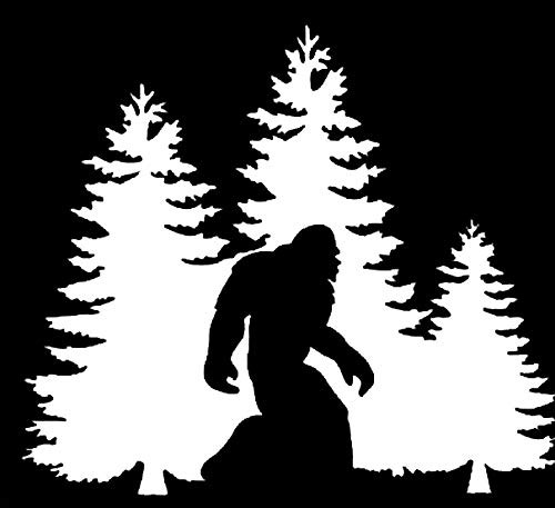Bigfoot in Trees Funny Decal Vinyl Sticker Cars Trucks Vans Walls Laptop White 5.5 x 4.8 in DUC502 Bigfoot in Trees Funny Decal Vinyl Sticker Cars Trucks Vans Walls Laptop White 5.5 x 4.8 in DUC502
