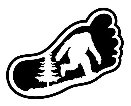 Footprint of Bigfoot Funny Decal Vinyl Sticker Cars Trucks Vans Walls Laptop Black 5.5 x 4.3 in DUC548 Footprint of Bigfoot Funny Decal Vinyl Sticker Cars Trucks Vans Walls Laptop Black 5.5 x 4.3 in DUC548