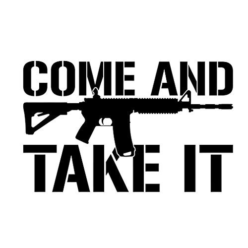 Come and Take It AR15 Decal Vinyl Sticker Cars Trucks Vans Walls Laptop Black 5.5 x 3.4 in DUC759 Come and Take It AR15 Decal Vinyl Sticker Cars Trucks Vans Walls Laptop Black 5.5 x 3.4 in DUC759