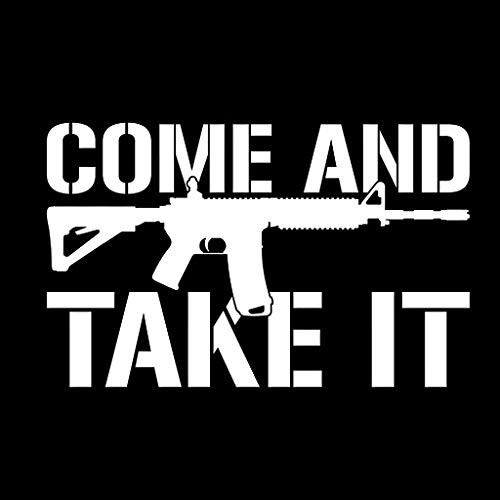 Come and Take It AR15 Decal Vinyl Sticker Cars Trucks Vans Walls Laptop White 5.5 x 3.4 in DUC801 Come and Take It AR15 Decal Vinyl Sticker Cars Trucks Vans Walls Laptop White 5.5 x 3.4 in DUC801