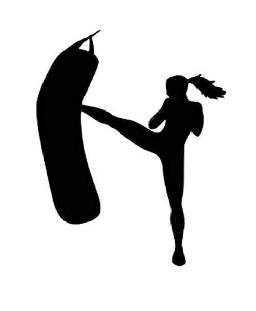 Girl Kickboxer Decal Vinyl Sticker Cars Trucks Vans Walls Laptop Black 5.5 x 4.4 in DUC849 Girl Kickboxer Decal Vinyl Sticker Cars Trucks Vans Walls Laptop Black 5.5 x 4.4 in DUC849