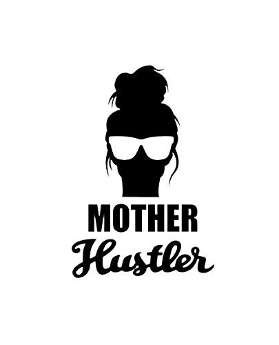 Mother Hustler Decal Vinyl Sticker Cars Trucks Vans Walls Laptop  Black 5.5 x 3.7 in DUC854