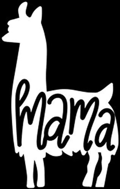 Llama Mama Decal Vinyl Sticker Cars Trucks Vans Walls Laptop White 5.5 x 3.4 in DUC981 Llama Mama Decal Vinyl Sticker Cars Trucks Vans Walls Laptop White 5.5 x 3.4 in DUC981