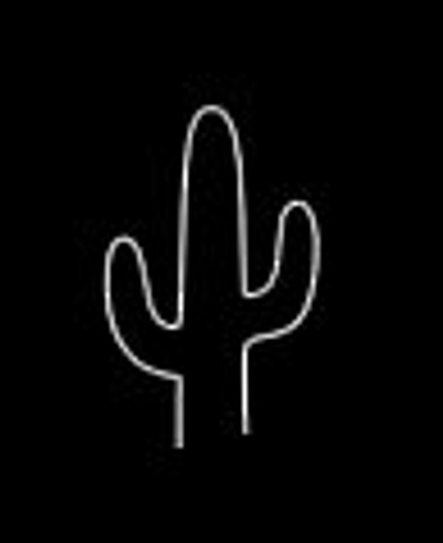 LLI Cactus   Decal Vinyl Sticker   Cars Trucks Vans Walls Laptop   White  5.5 x 3.4 in   LLI791