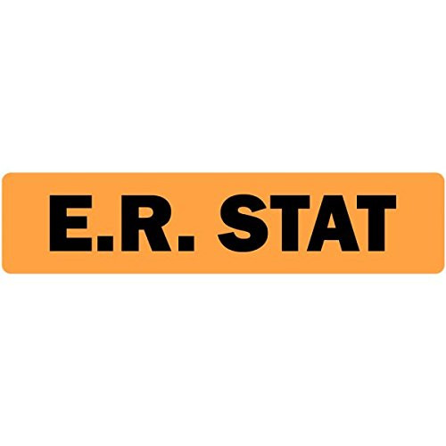 E.R. Stat Medical Healthcare Labels - 500 Labels Per Roll
