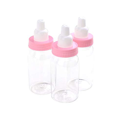 Homeford Mini Bottle Baby Shower Favors 4-1 4-Inch 3-Count  Pink