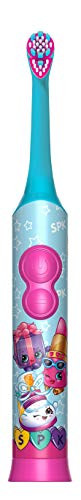 Firefly Power Protect Battery Toothbrush with Antibacterial Character Cap - Shopkins  Assorted Characters
