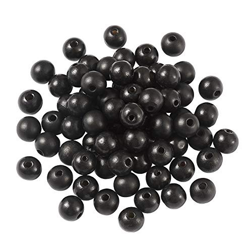 Pandahall 200pcs Black Painted Drum Round Wood Beads Dyed Barrel Wooden Beads Loose Spacer 0.47inch Diameter for Jewelry Bracelet Making Hole 0.16inch Pandahall 200pcs Black Painted Drum Round Wood Beads Dyed Barrel Wooden Beads Loose Spacer 0.47inch Diameter for Jewelry Bracelet Making Hole 0.16inch