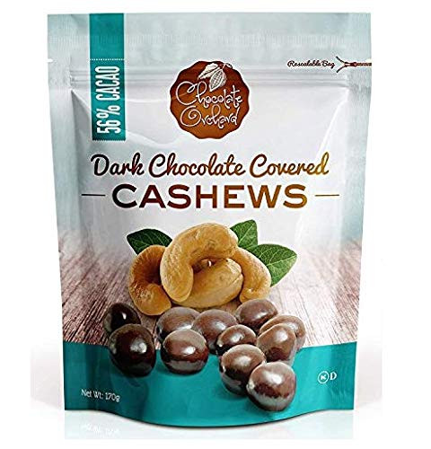 Chocolate Orchard - Superior Quality Dark Chocolate Covered Fruits Cashews  and  Nut- Desirable Nutty Flavor Delicious Natural Ingredients  Pack of 1  6oz