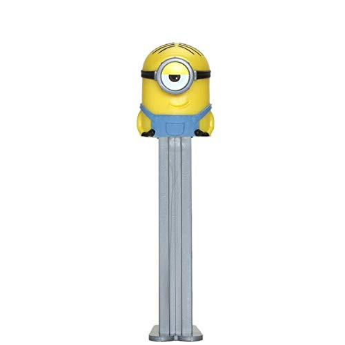 PEZ Minion 2 Despicable Me Candy Dispenser - Stuart Pez Dispenser With 2 Extra Candy Refills   Minion Party Favors Grab Bags