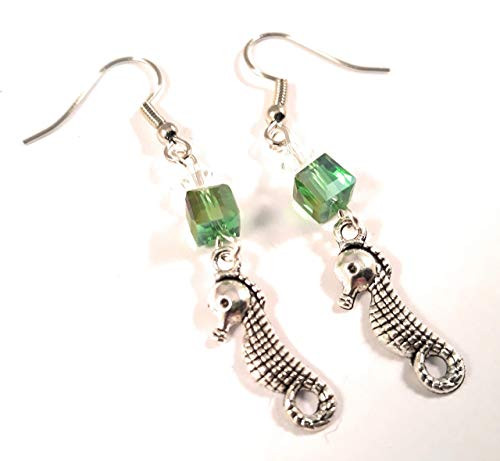Handmade nickel free Seahorse Earrings nickel free for sensitive ears