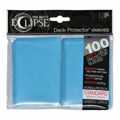 PRO-Matte Eclipse Sky Blue Standard Deck Protector sleeves (100 count pack)